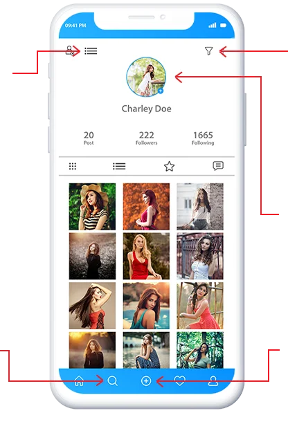 instagram profile screen